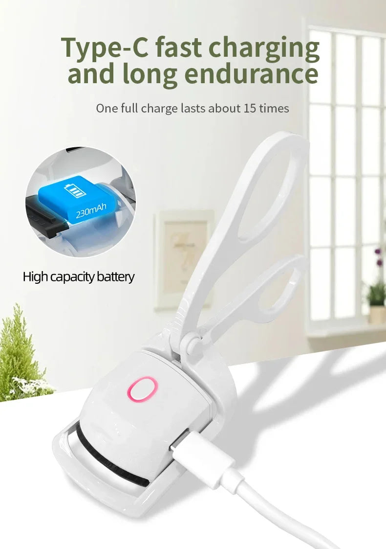 Heating Eyelash Curler with USB Charging