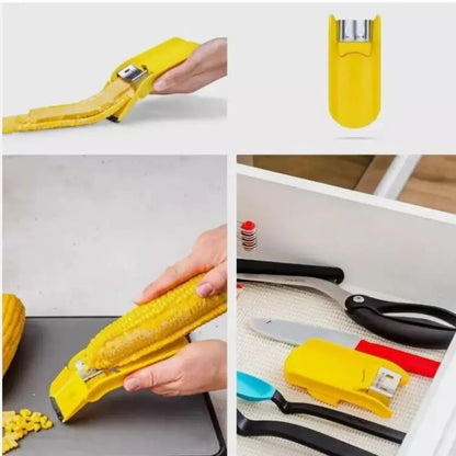 Effortless Corn Shelling: Portable Corn Cob Separator with Planer Blade - Your Ultimate Kitchen Companion!