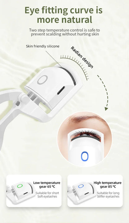 Heating Eyelash Curler with USB Charging