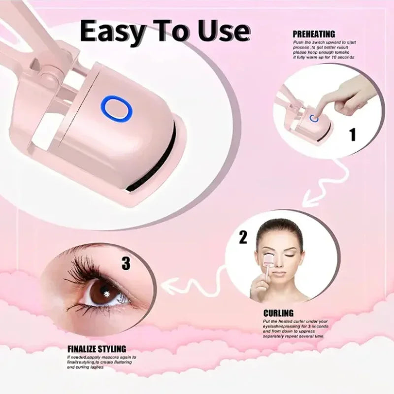 Heating Eyelash Curler with USB Charging