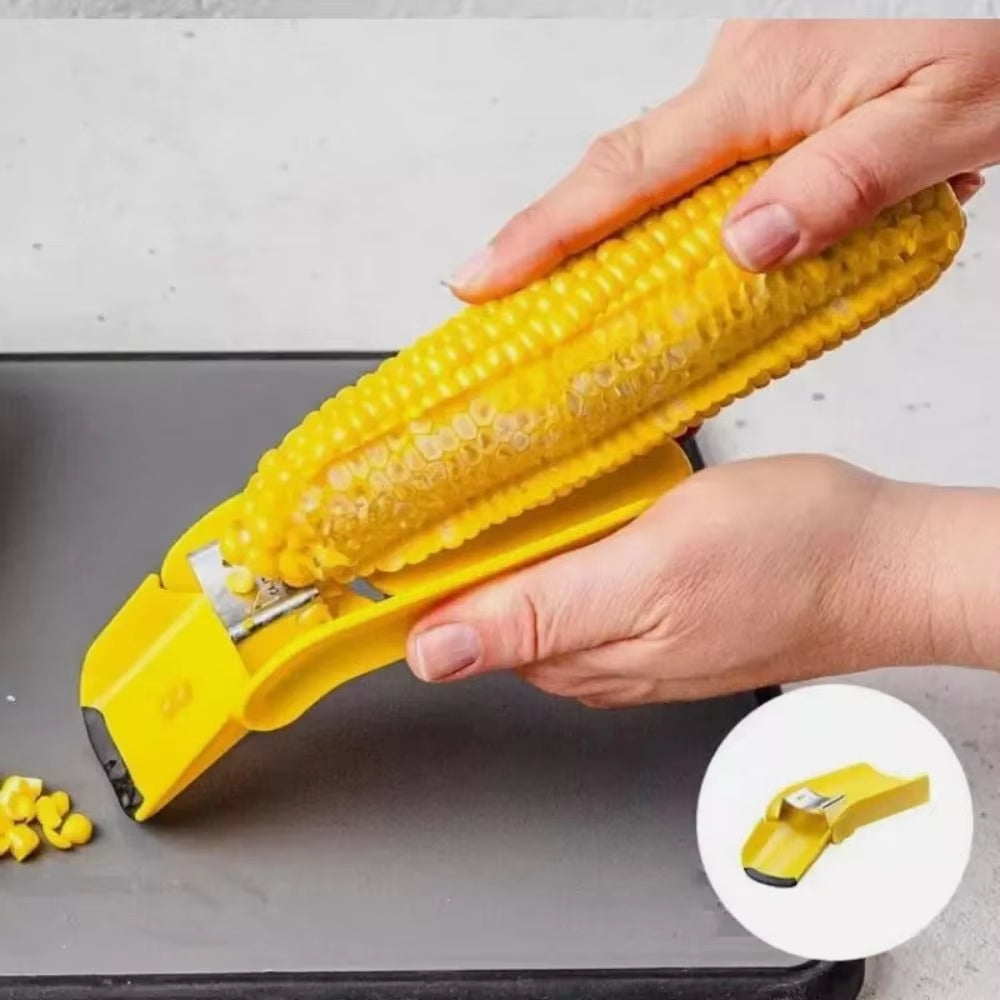 Effortless Corn Shelling: Portable Corn Cob Separator with Planer Blade - Your Ultimate Kitchen Companion!