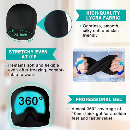 Ultimate Migraine Relief Hat - Cold Therapy Ice Cap for Headache, Stress & Pain Relief