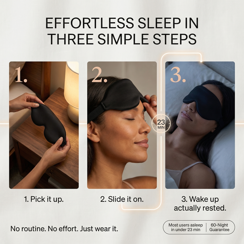SleepLock™ Micro-Pressure Sleep Mask with Total Blackout