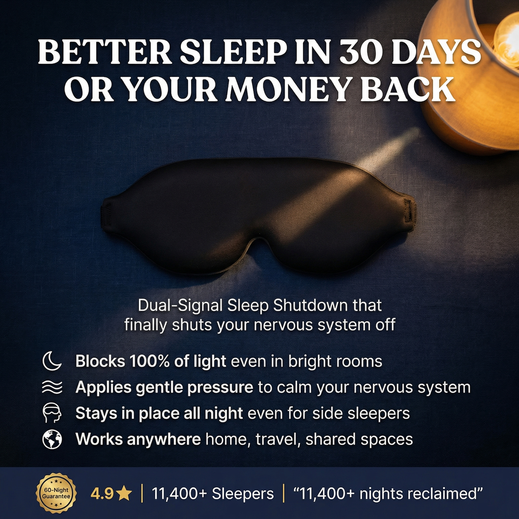 SleepLock™ Micro-Pressure Sleep Mask with Total Blackout
